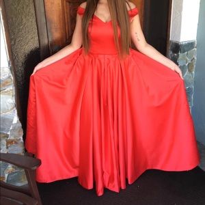 Beautiful red gown